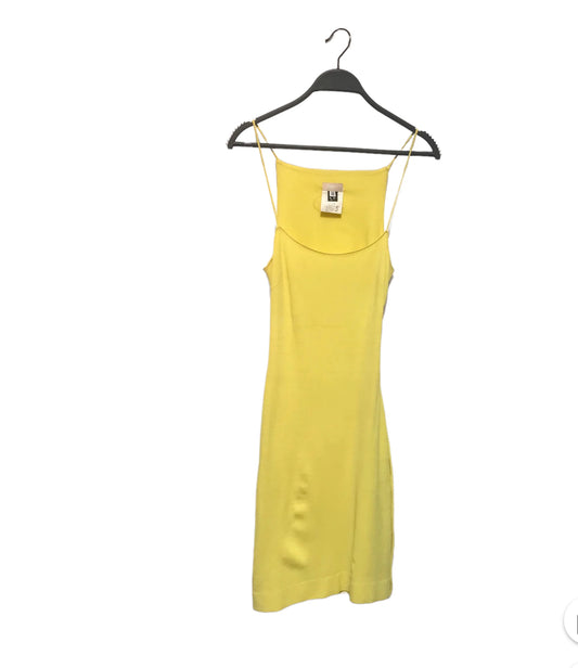 1990’s versace yellow mini dress