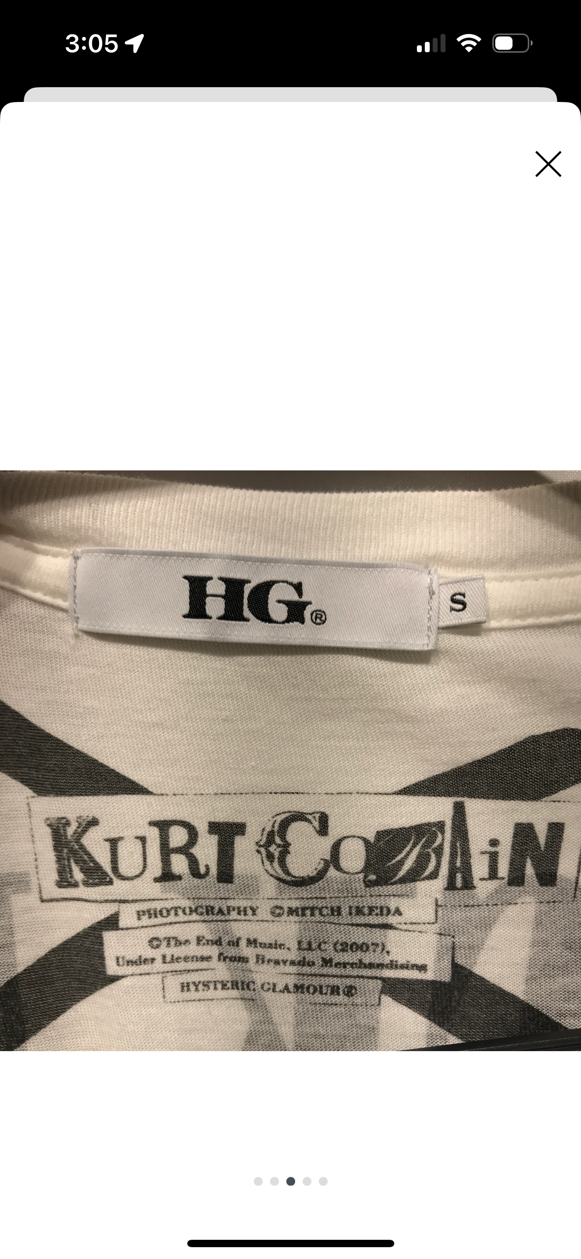 Kurt cobain x hysteric glamour t