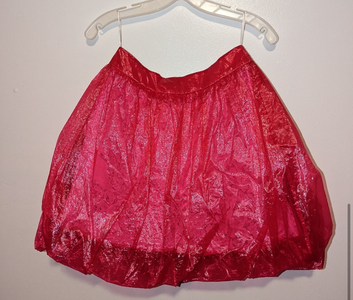 Givenchy hot pink sculptural and lace balloon skirt