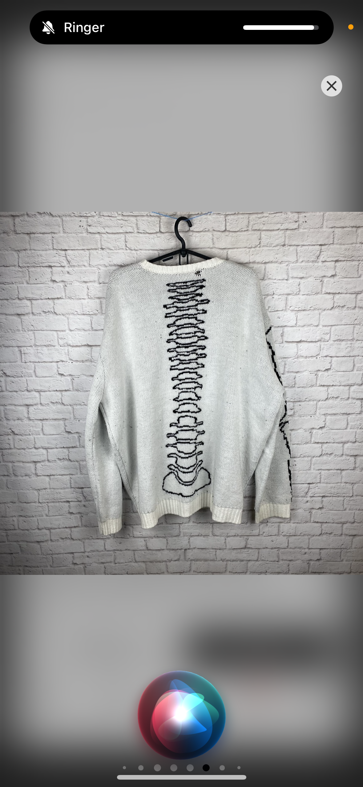 Japanese designer knit skull sweater XL